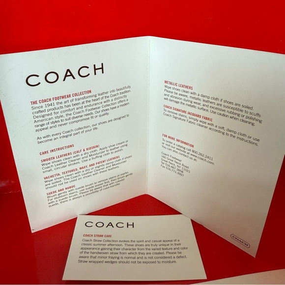 Coach Poppy Grace Watcol Multicolor Wedge Straw Collection Sandals 9 Medium - Picture 14 of 15